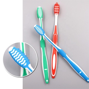 Cepillo de dientes limpiador de puntas de goma, mango grueso, fábrica, buen precio - Product Image 4