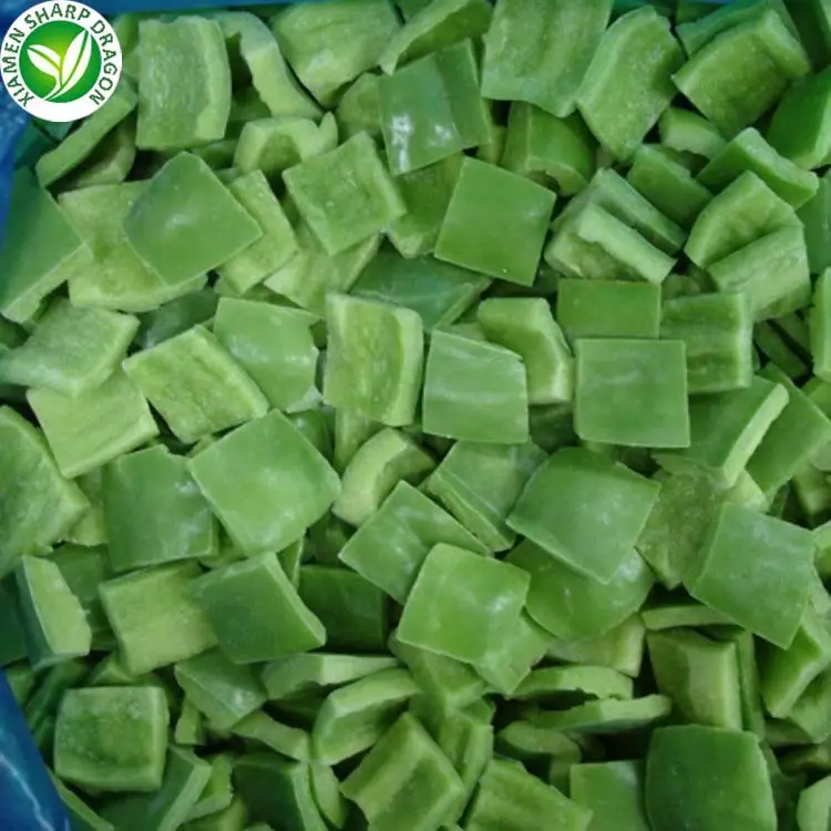 Iqf dado de cubo de vegetais frozen, pimenta verde