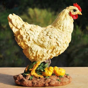 Grosir Ayam Jantan Dekoratif Resin Dalam Berbagai Warna - Product Image 5