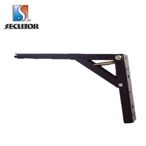 100 Kgs Heavy Hanging Black Brown <strong>Folding</strong> Metal Steel <strong>Bracket</strong> - Product Image 2