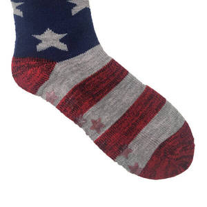 Chaussettes en <span class=keywords><strong>polaire</strong></span> pour garçons - Chaussettes antidérapantes en tricot avec motif drapeau américain - Product Image 4