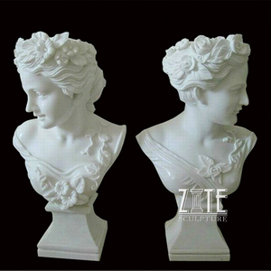 Buste en marbre français classique sculpté en <span class=keywords><strong>d</strong></span>étail, statue de Jeanne <span class=keywords><strong>d</strong></span>'<span class=keywords><strong>Arc</strong></span> - Product Image 6