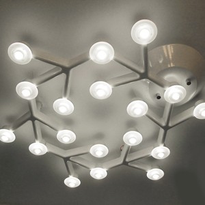 Moderne Weiß Hexagon Schneeflocke 18 DNA Zelle 27W PMMA Zweig Net Linie Led-deckenleuchte, M5012-18heads