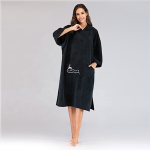 Asciugamano <span class=keywords><strong>Poncho</strong></span> con cappuccio in spugna di spugna in microfibra di nuovo stile per adulti con cappuccio Surf <span class=keywords><strong>Poncho</strong></span> asciugamano - Product Image 5