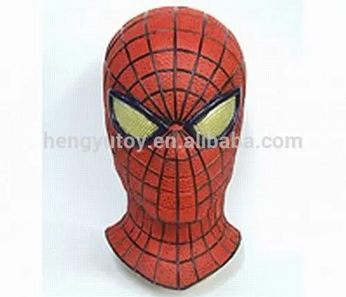 Beroemde Film Karakter Spider Man Rubberen Hoofd Kostuum Masker