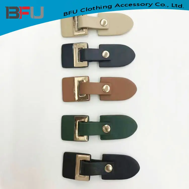 2017 new fashion design leather toggle for clothing