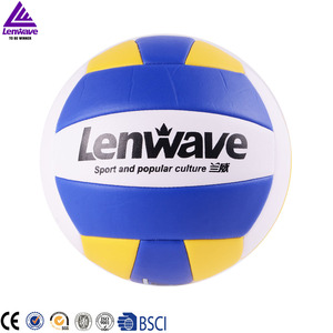 Ballon de volley-ball d'entraînement personnalisé en PVC, taille officielle 5, intérieur/extérieur, toucher doux, revêtement en caoutchouc PVC-PU, coutures durables, poids 260-280g - Product Image 2