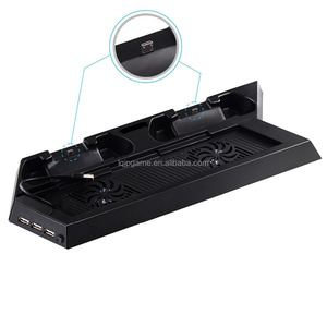 <span class=keywords><strong>Support</strong></span> Vertical réglable avec ventilateur de refroidissement, pour playstation 4, Station de <span class=keywords><strong>charge</strong></span> pour manettes <span class=keywords><strong>PS4</strong></span>, avec doubles Ports de chargement et HUB USB - Product Image 2