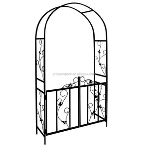 Kim Loại Vườn Arch & Cổng Heavy Duty Arbour Hoa Hồng Leo Cây Archway