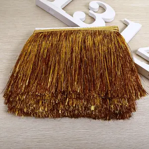 Customized Wholesale High Quality 20CM Gold Bullion Metallic Fringe Tassel for Dress