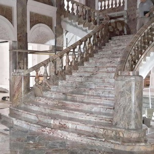 Marche intérieure en pierre de marbre naturelle, design d'<span class=keywords><strong>escalier</strong></span>, livraison gratuite - Product Image 1