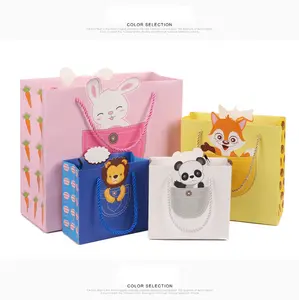 Hot Sale!! Cartoon Gift Paper Bag Loved By Children Handbag Birthday Gift Packaging bag