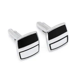 Fashion men metal enamel cufflinks manufacturer wholesale