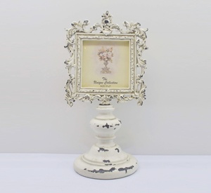Oval Baroque Ornate Standing <strong>Photo</strong> Resin Frame <strong>Holder</strong> Gold 5x3.5 Bespoke Sizes Colors Detailing Handmade Eco-Friendly - Product Image 2