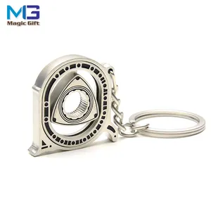 Custom 3D Metalen Logo Auto Sleutelhanger Ring Gemarkeerd Model Sleutelhanger