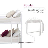 Échantillon gratuit Elsa rembourré Gloucester métal Dorel Living Vivienne Twin Over Twin Superk Bed