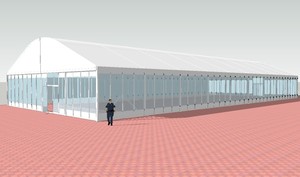 Gslh-15, 15x50 м, Большая водонепроницаемая Арочная Крыша, арочная изогнутая складская палатка для вечеринок, свадебных мероприятий