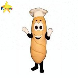 Funtoys CE Breakfast Food French Bread Mascot Costume