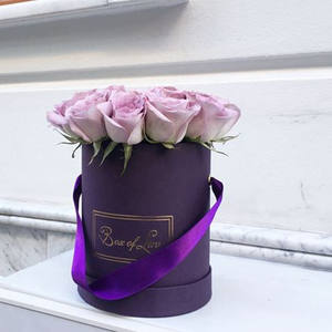 2017 heißer verkauf benutzerdefinierte luxus runde zylinder papierblume geschenk-box mit deckel für frische rose paket großhandel - Product Image 2