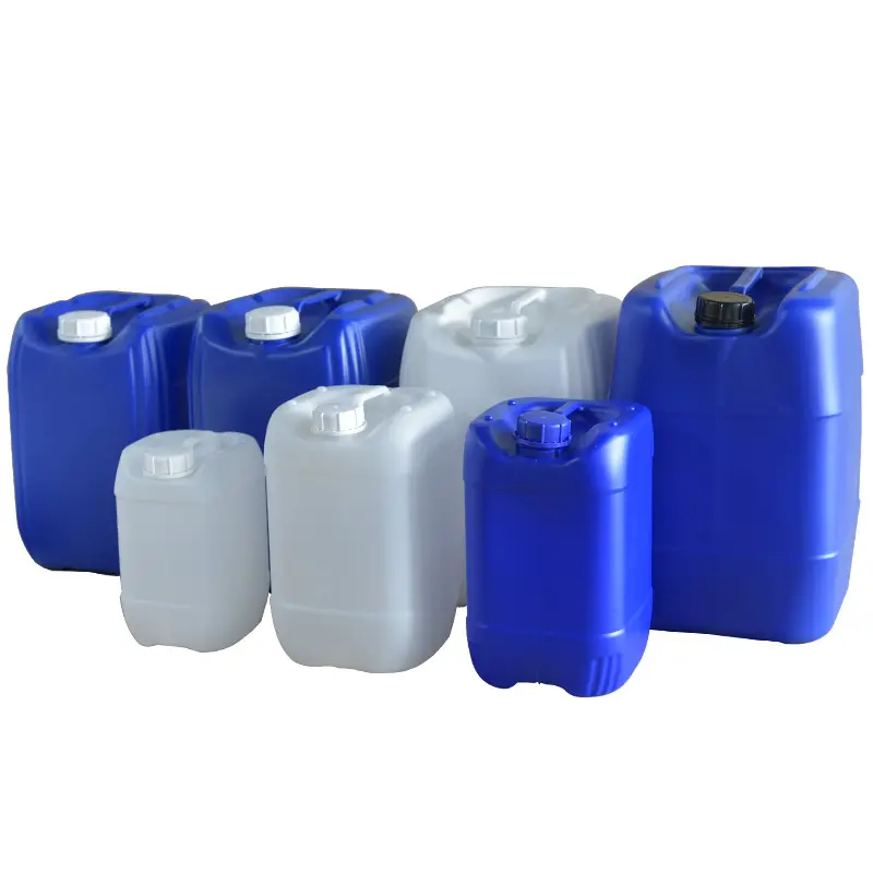 Tambores de Barril de Plástico Quadrado Azul, Branco, Grau Alimentício, HDPE, Preço Barato, 5L - 30L para Produto Químico Azul