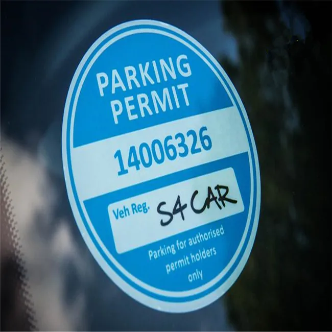 Custom Parking Permit Stickers Window Stickers Decals