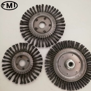 팩터 직접 생산 FUMAIT 5 "스틸 와이어 스테인레스 스틸 와이어 0.5mm 트위스트 매듭 플랫 브러시 - Product Image 4
