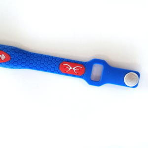 Pulsera rfid de silicona ajustable, resistente al agua, 13,56 mhz