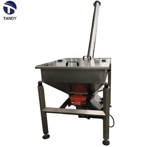 Roestvrijstalen Frame Cacaopoeder Hellende Vijzel Transportband Schroef Feeder Machine Met Vierkante Hopper - Product Image 4
