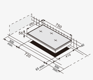 Bếp Cảm Ứng 3 Bếp Chống Nước Tích Hợp 220V/3 Bếp Điện Từ OEM - Product Image 6