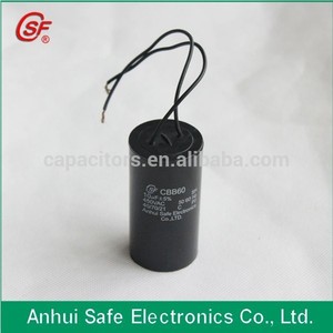 Cbb60 300 vac power capacitor motor made in china good cbb60 sh cbb60 motor electrics's airborne air compressor power capacitor - Product Image 6