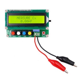 Digitale Lcd Capaciteit Meter Inductie Tafel Tester Lc Meter Frequentie 1pF-100mF 1uH-100H LC100-A + Test Clip