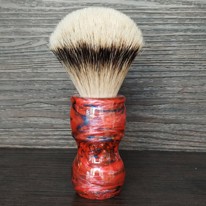 <span class=keywords><strong>Pennello</strong></span> da <span class=keywords><strong>barba</strong></span> fatto A mano DISHI <span class=keywords><strong>con</strong></span> la migliore punta d'argento di grado A nodo per capelli in tasso e manico in resina per la toelettatura degli uomini - Product Image 2