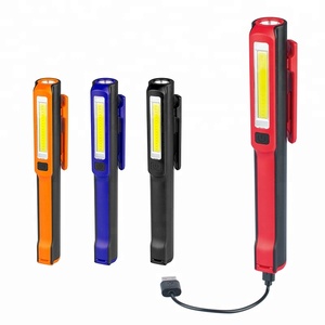 USB <strong>Rechargeable</strong> Pocket <strong>Pen</strong> LED Mini Torch <strong>Light</strong> With Clip and 120 Degree Magnetic Strip for Working Repairing