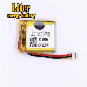 Connector 1,5-<span class=keywords><strong>3</strong></span> p <span class=keywords><strong>3</strong></span>,7 V 602635 800 mAh rechargeable LiPo battery solar Li ion polymer lithium battery with PCM - Product Image 1