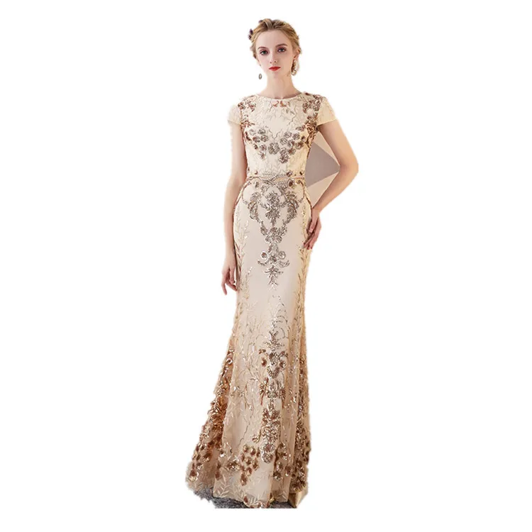 Venta al por mayor vestidos dorados de noche-Compre online los mejores vestidos  dorados de noche lotes de China vestidos dorados de noche a mayoristas |  Alibaba.com