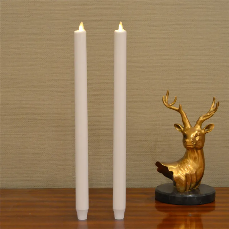 Battery Operated Moving Flame Led Taper Candles