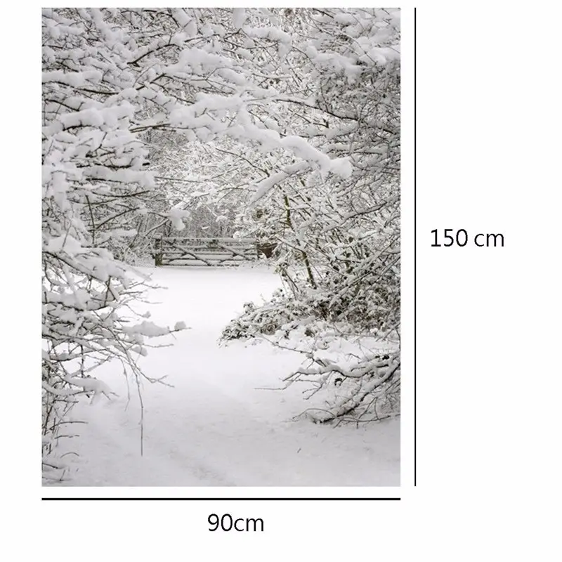 Oem 3x5ft Fotografie Achtergrond Winter Sneeuw Voor Studio Foto Rekwisieten Vinyl Fotografische Achtergronden 90X150Cm Waterdicht