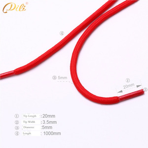 עיצוב לוגו מותאם אישית 5mm עגול צורה עגולה נעלי ספורט תחרה עם סגנון ייחודי - Product Image 3