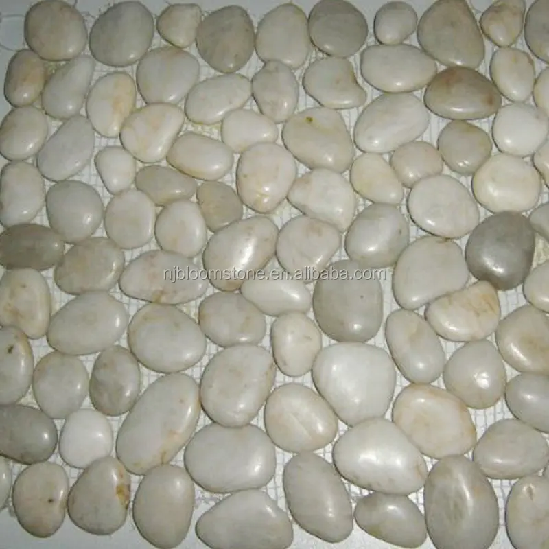 Белая плоская полированная мозаичная плитка для стен и мощения