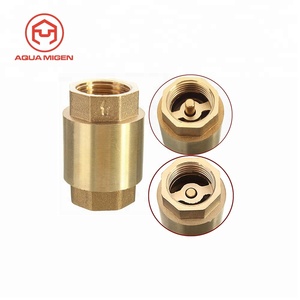 L 200WOG 1/2 ''Van Kiểm Tra Dọc Lò Xo Đồng Thau NPT Để Điều Khiển Đồng - Product Image 2