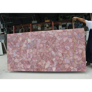 Sang trọng tùy chỉnh đá quý pha lê tự nhiên <span class=keywords><strong>Rose</strong></span> <span class=keywords><strong>Quartz</strong></span> đá Countertop - Product Image 5