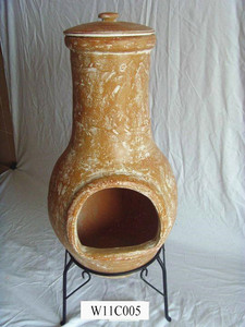 Cheminée de jardin en <span class=keywords><strong>terre</strong></span> <span class=keywords><strong>cuite</strong></span> à la main - Product Image 3
