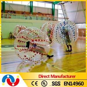 Hola 2015 últimas venta caliente alta calidad 1.2 m / 1.5 m pvc / tpu bola de la burbuja para fútbol fútbol burbuja - Product Image 4