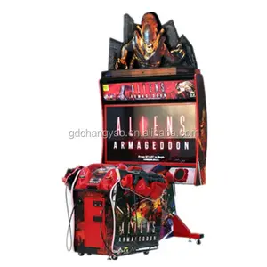 Hotselling Coin Operated Exciting Aliens Armageddon Gun Shooting Game Machine For Sale