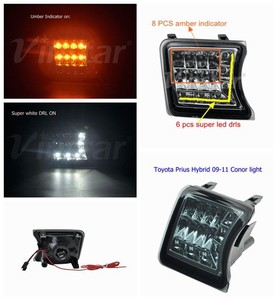 Shenzhen Piezas de Automóviles brillante LED de Marcador Lateral tamaño llevó la luz de la esquina Toyota <span class=keywords><strong>Prius</strong></span> Híbrido oe 09-11 - Product Image 5