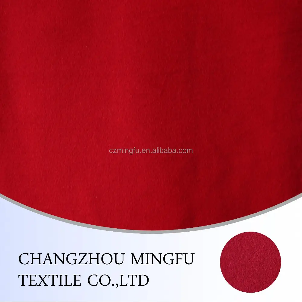 beatiful red colour 100 % wool fabric  for women coat and suit