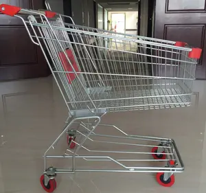 Chariot de supermarché en métal, chariot de courses en ligne/mesure