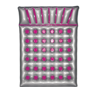 Classique 36 trous piscine flotteur tapis partie flottant boisson refroidisseur support pour 2 personnes