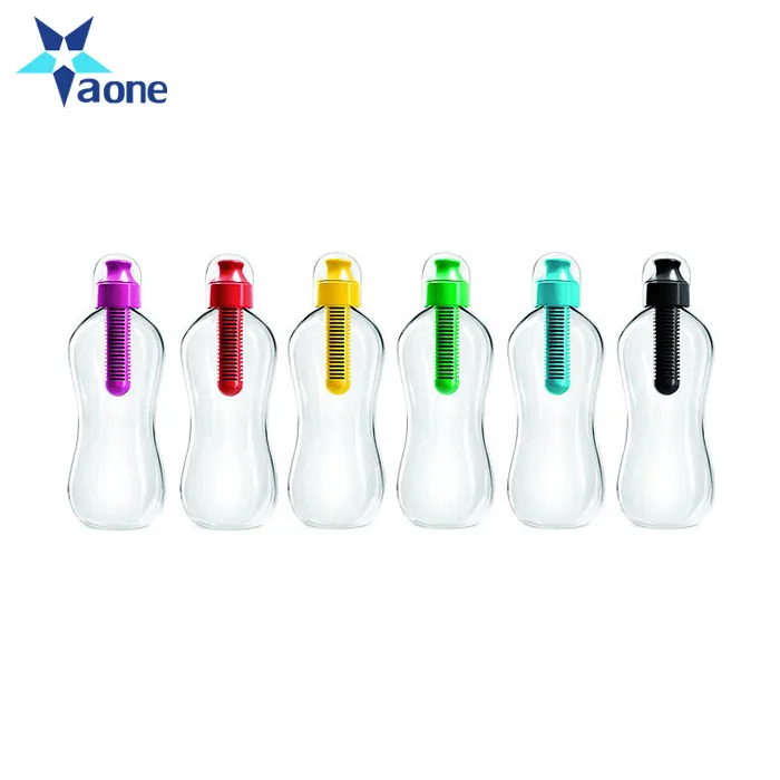 Moda yeni 2019 550ML spor Bobble nemlendirici filtre su şişesi açık yürüyüş spor filtreli içme şişeleri