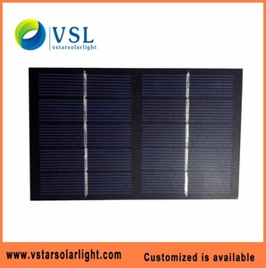 5V 1W त्रिकोण पीईटी सौर पैनल यातायात के लिए रोशनी - Product Image 3